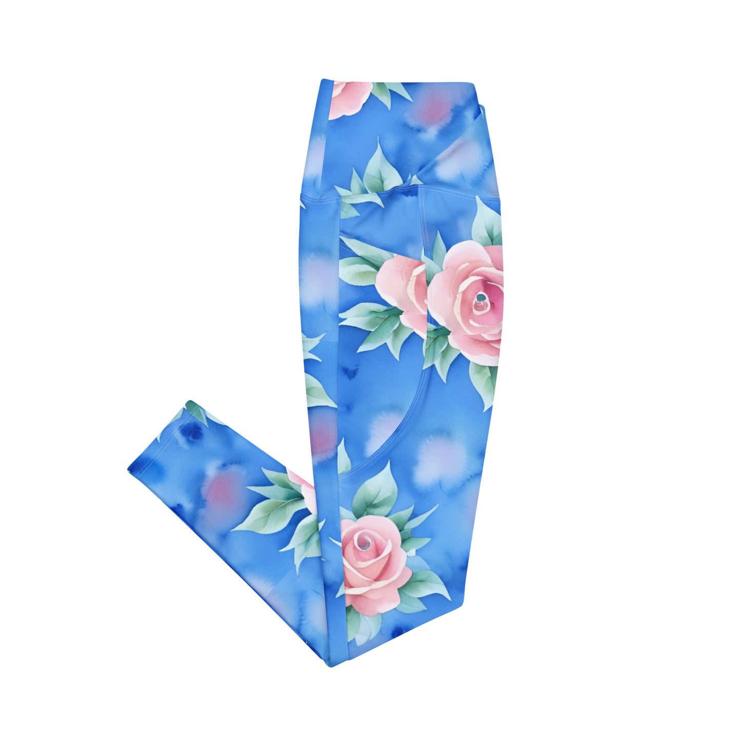 Crossover leggings with pockets