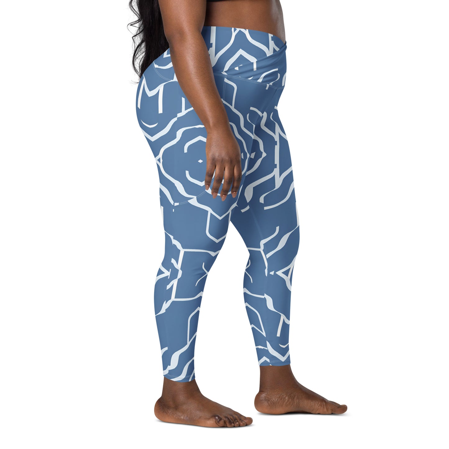 Crossover leggings with pockets