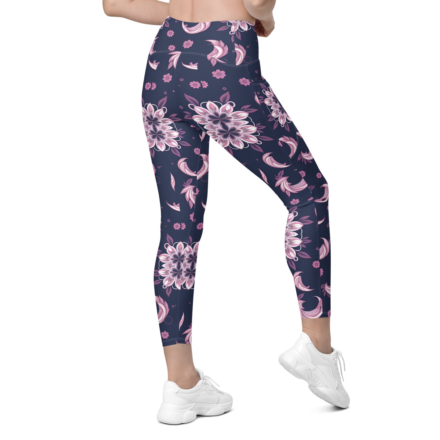 Crossover leggings with pockets