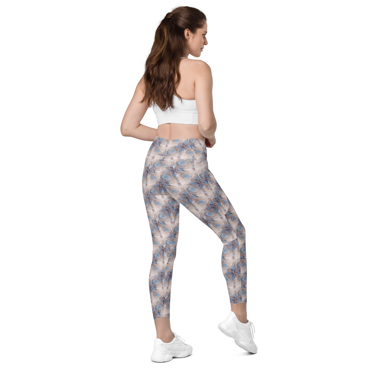 Crossover leggings with pockets