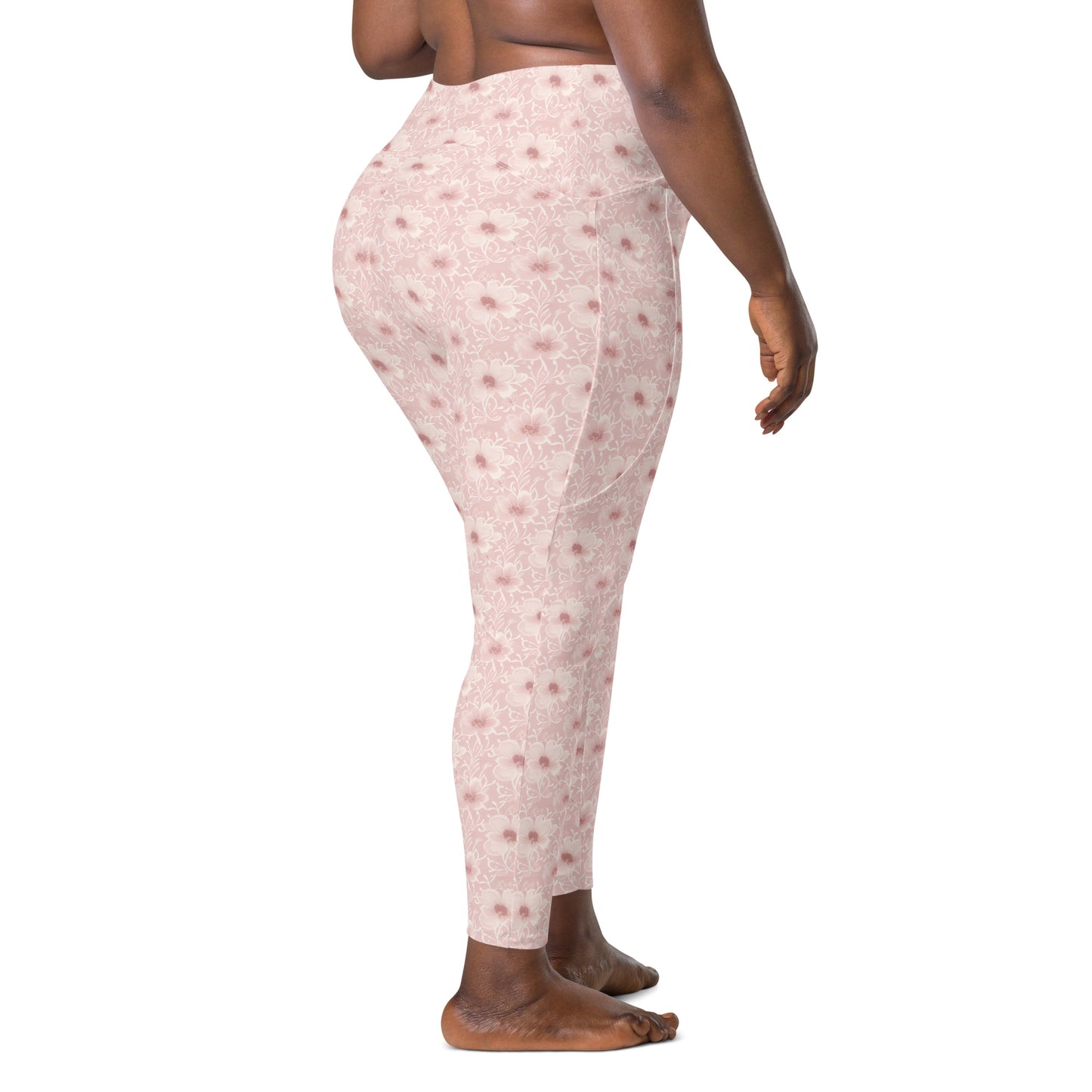 Crossover leggings with pockets