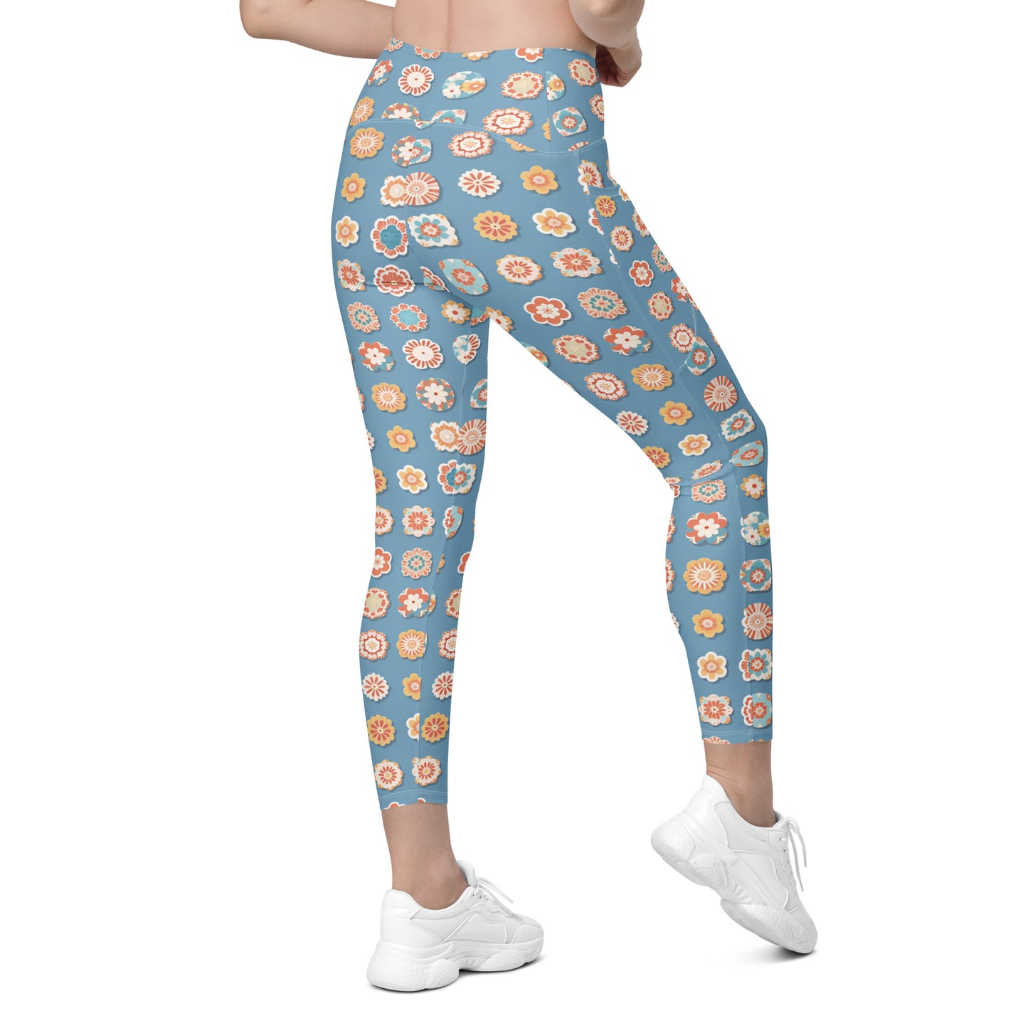 Crossover leggings with pockets