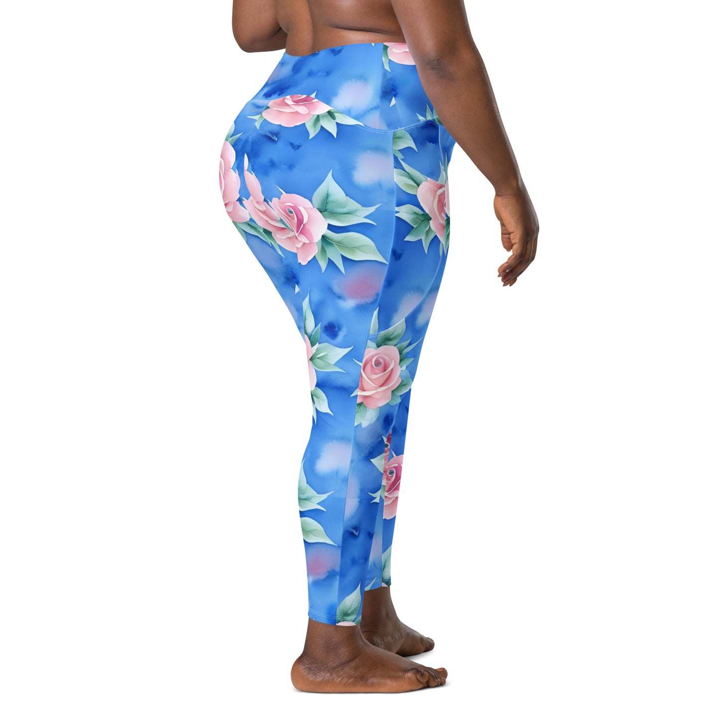 Crossover leggings with pockets