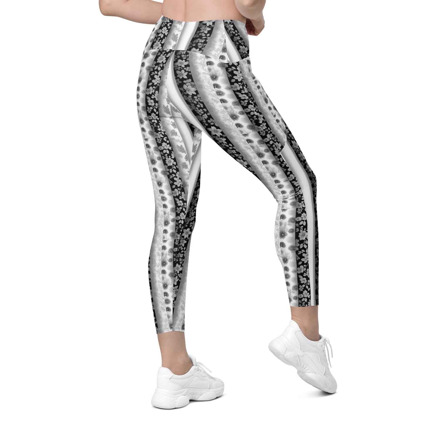 Crossover leggings with pockets