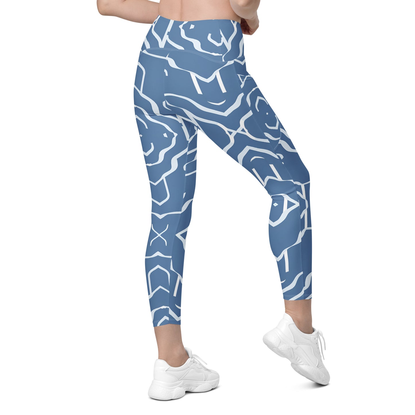 Crossover leggings with pockets