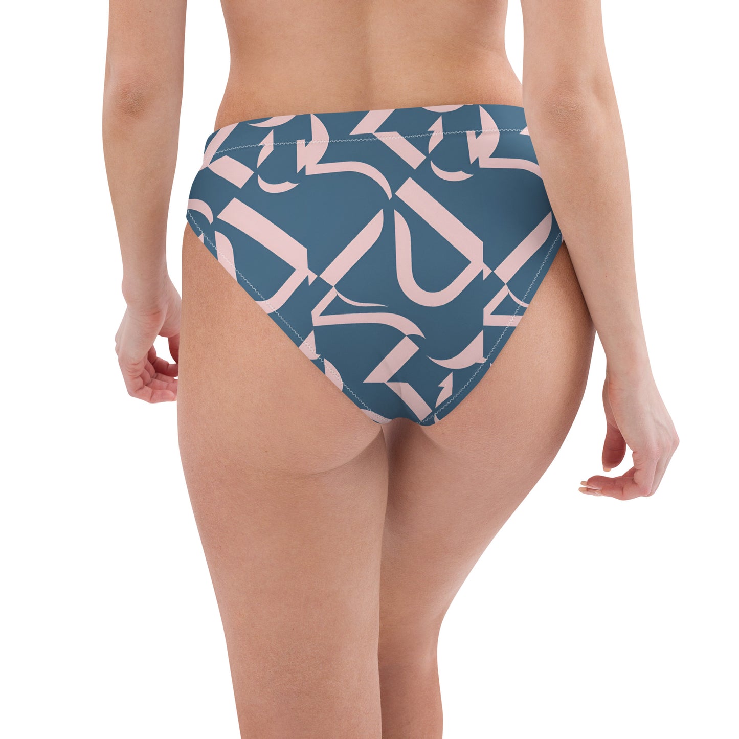 Recycled high-waisted bikini bottom