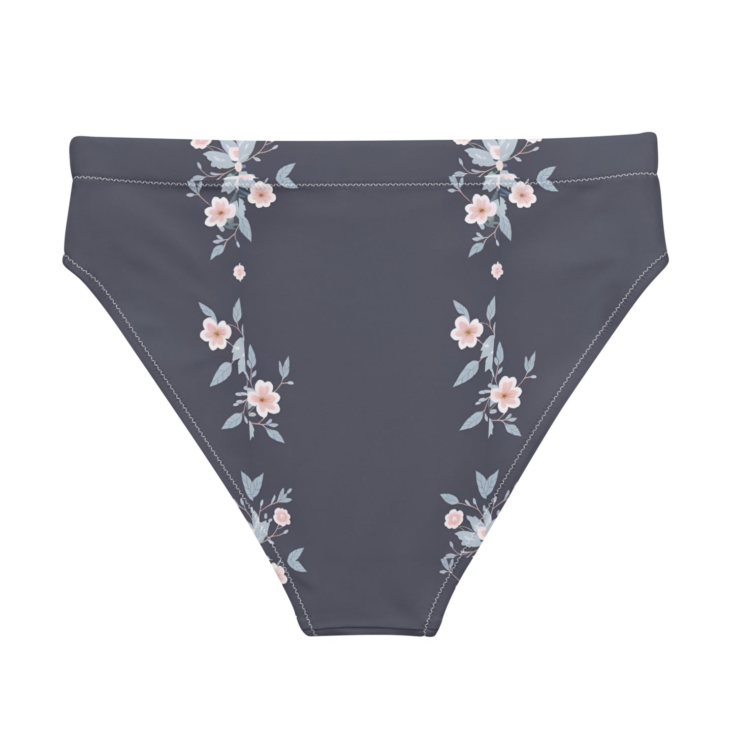 Recycled high-waisted bikini bottom