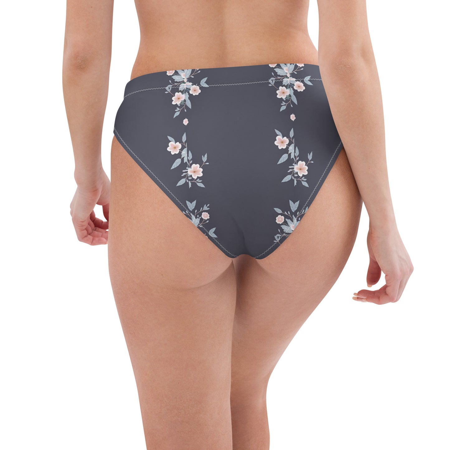 Recycled high-waisted bikini bottom