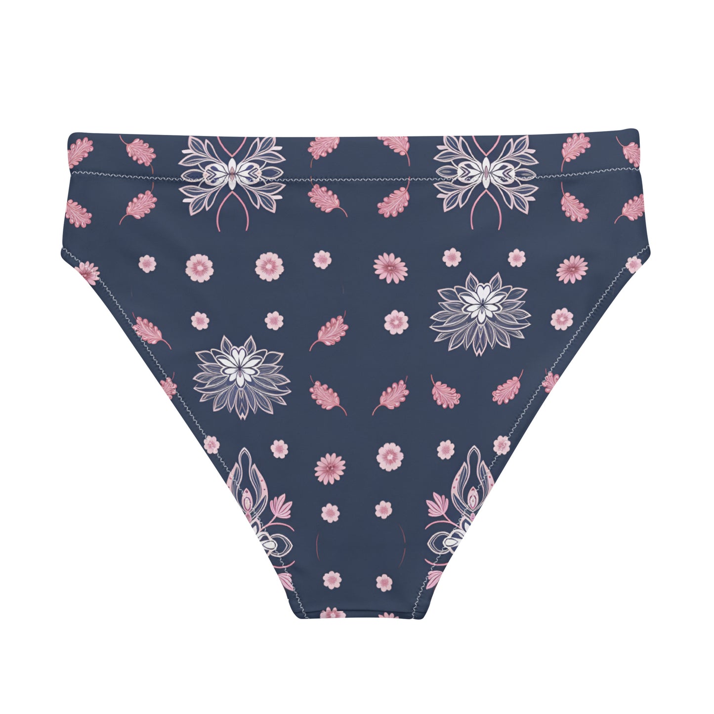 Recycled high-waisted bikini bottom