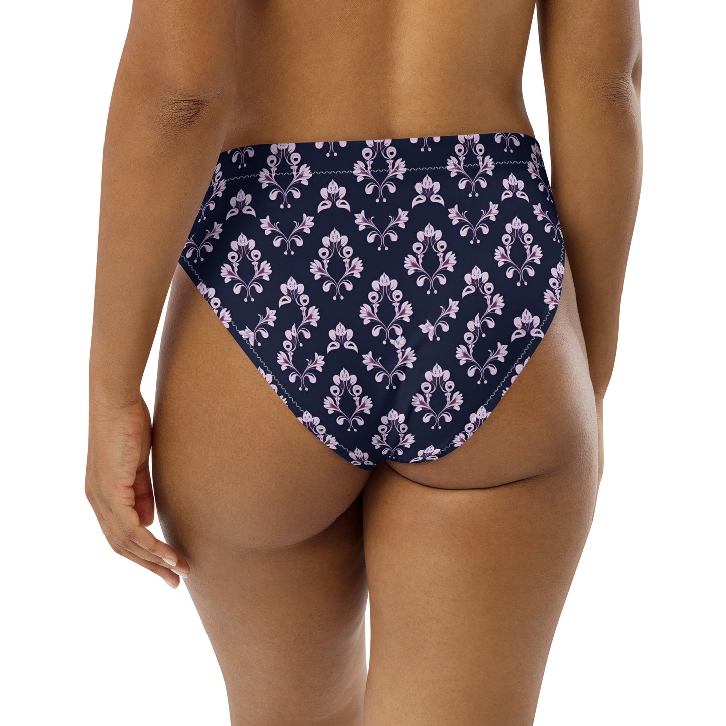 Recycled high-waisted bikini bottom