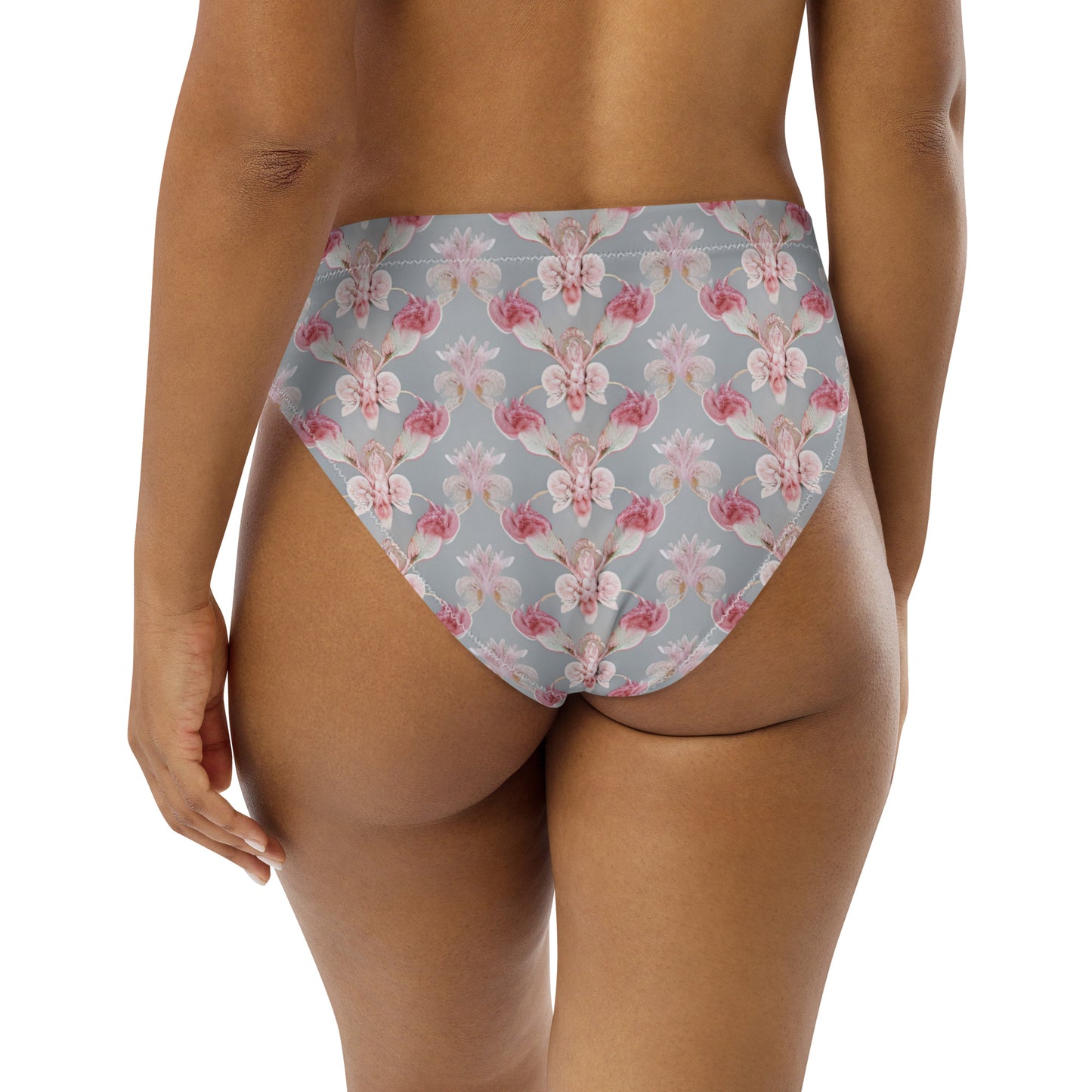 Recycled high-waisted bikini bottom