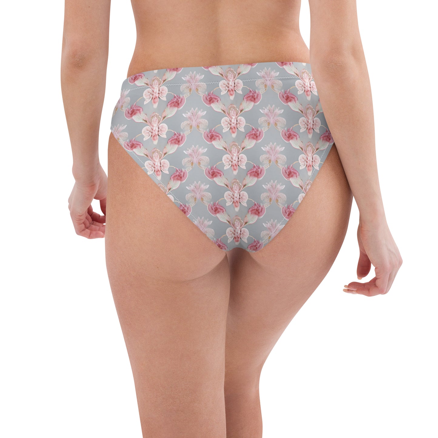 Recycled high-waisted bikini bottom