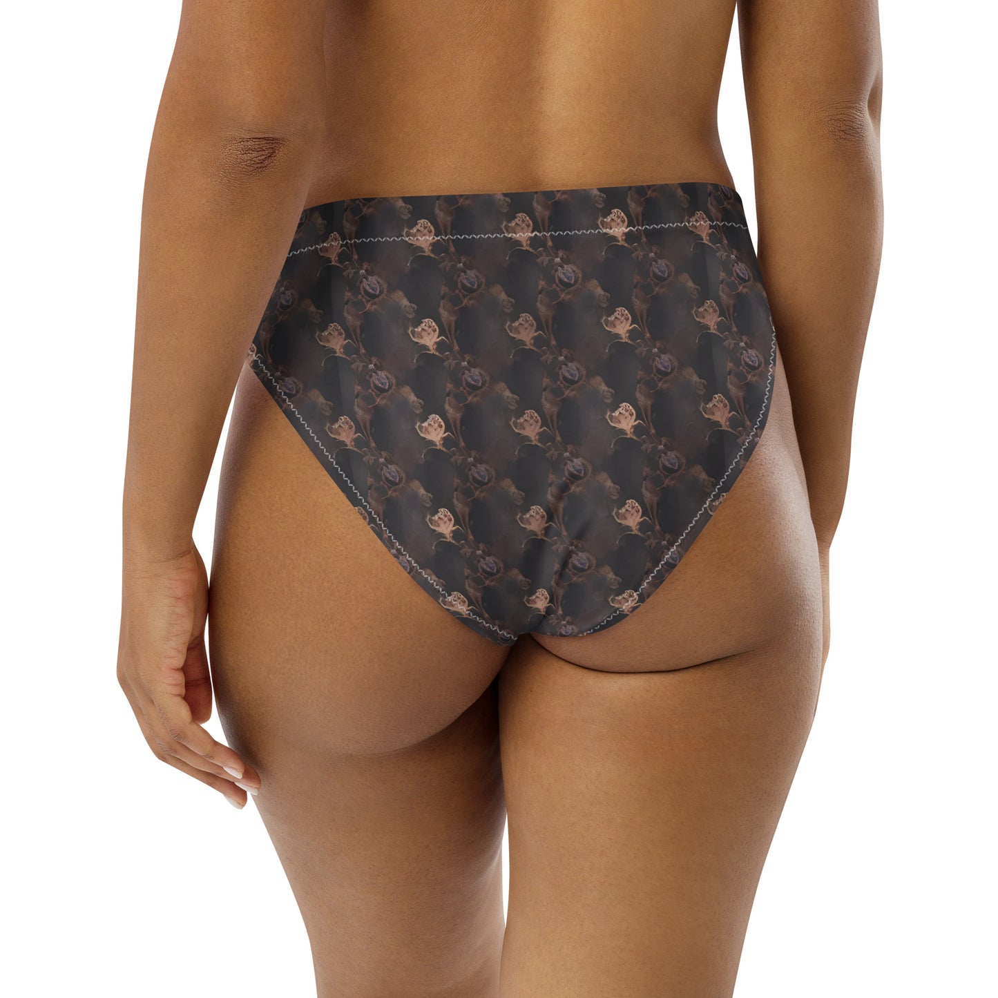 Recycled high-waisted bikini bottom