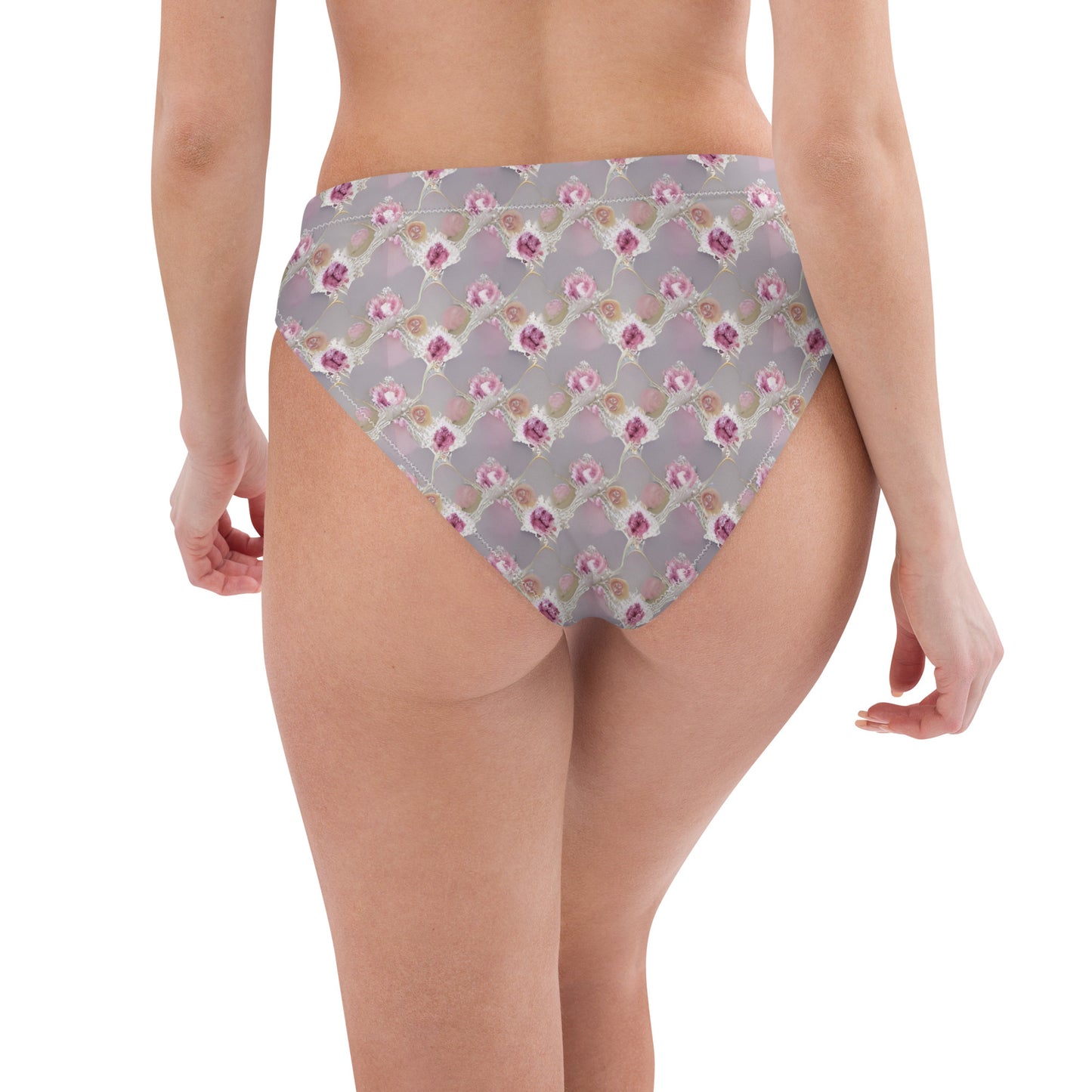 Recycled high-waisted bikini bottom