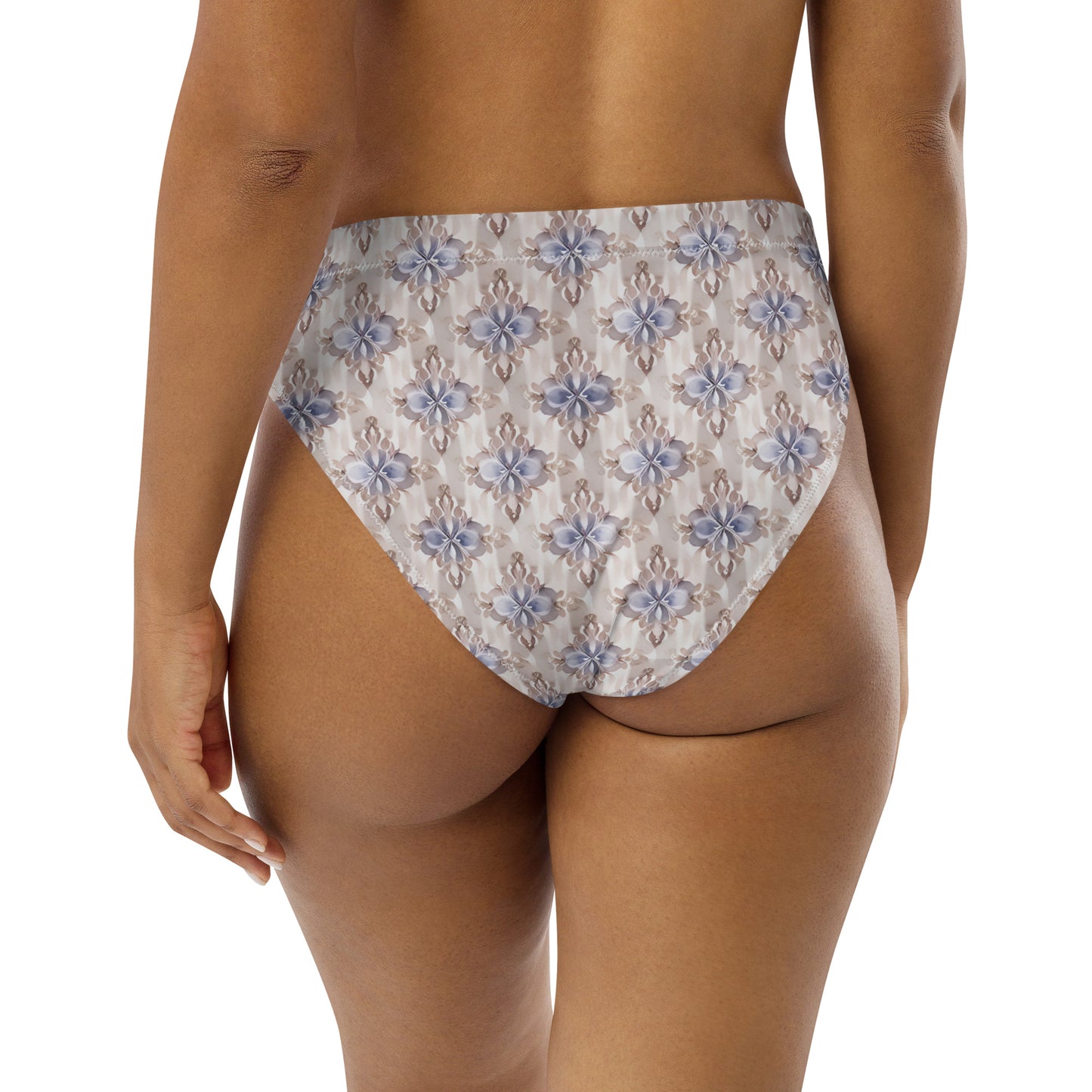 Recycled high-waisted bikini bottom