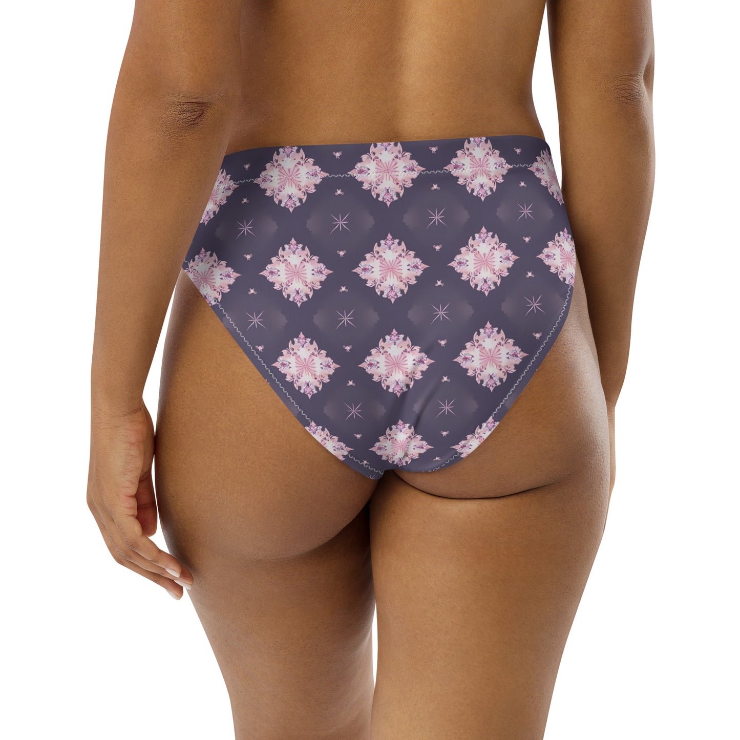 Recycled high-waisted bikini bottom