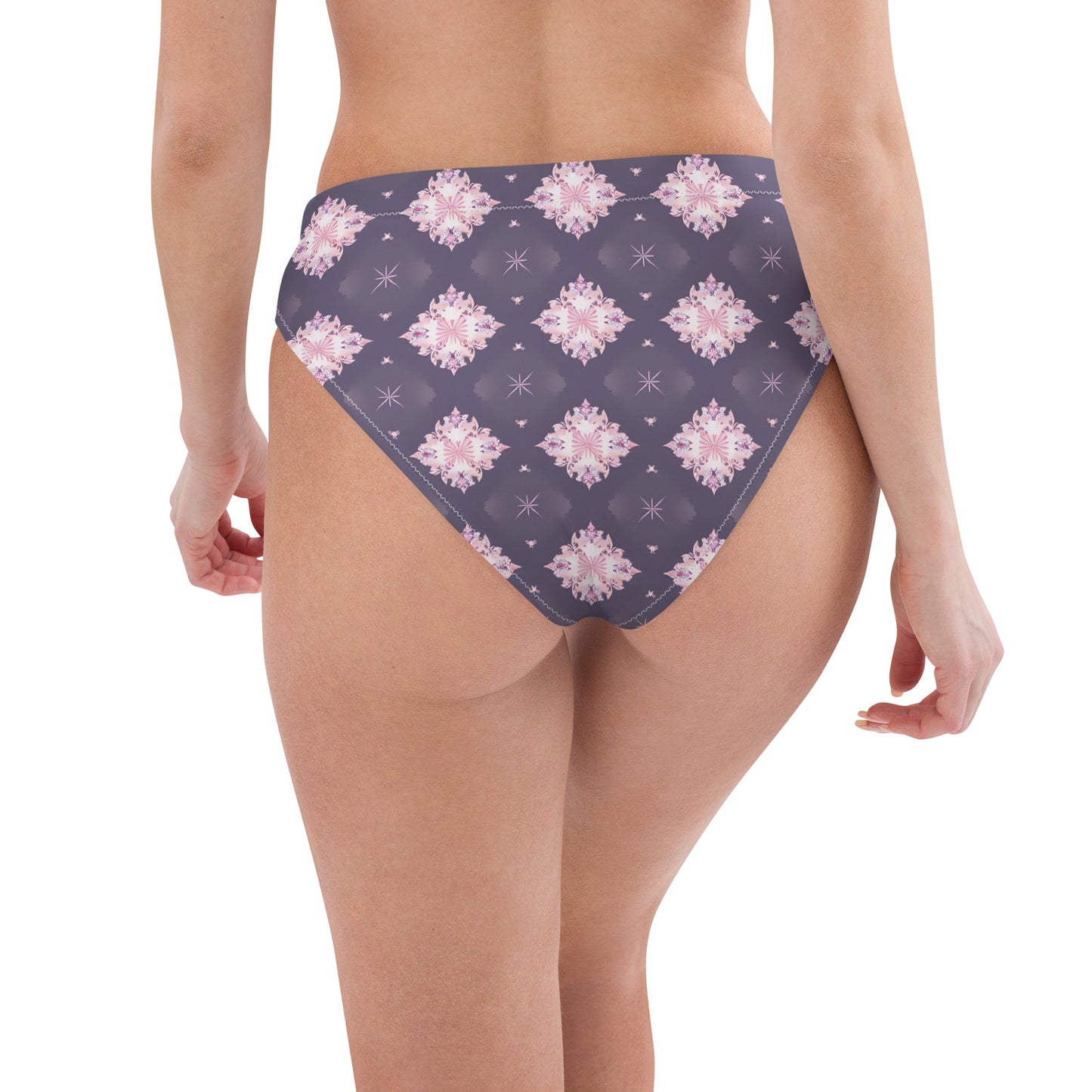 Recycled high-waisted bikini bottom