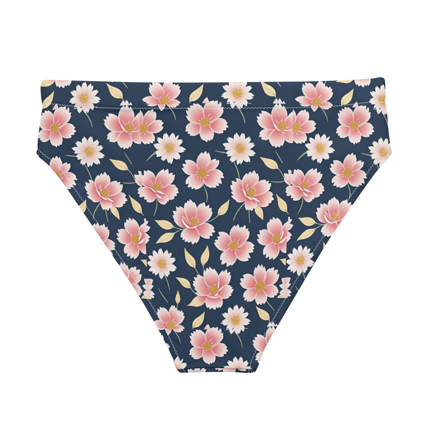 Recycled high-waisted bikini bottom