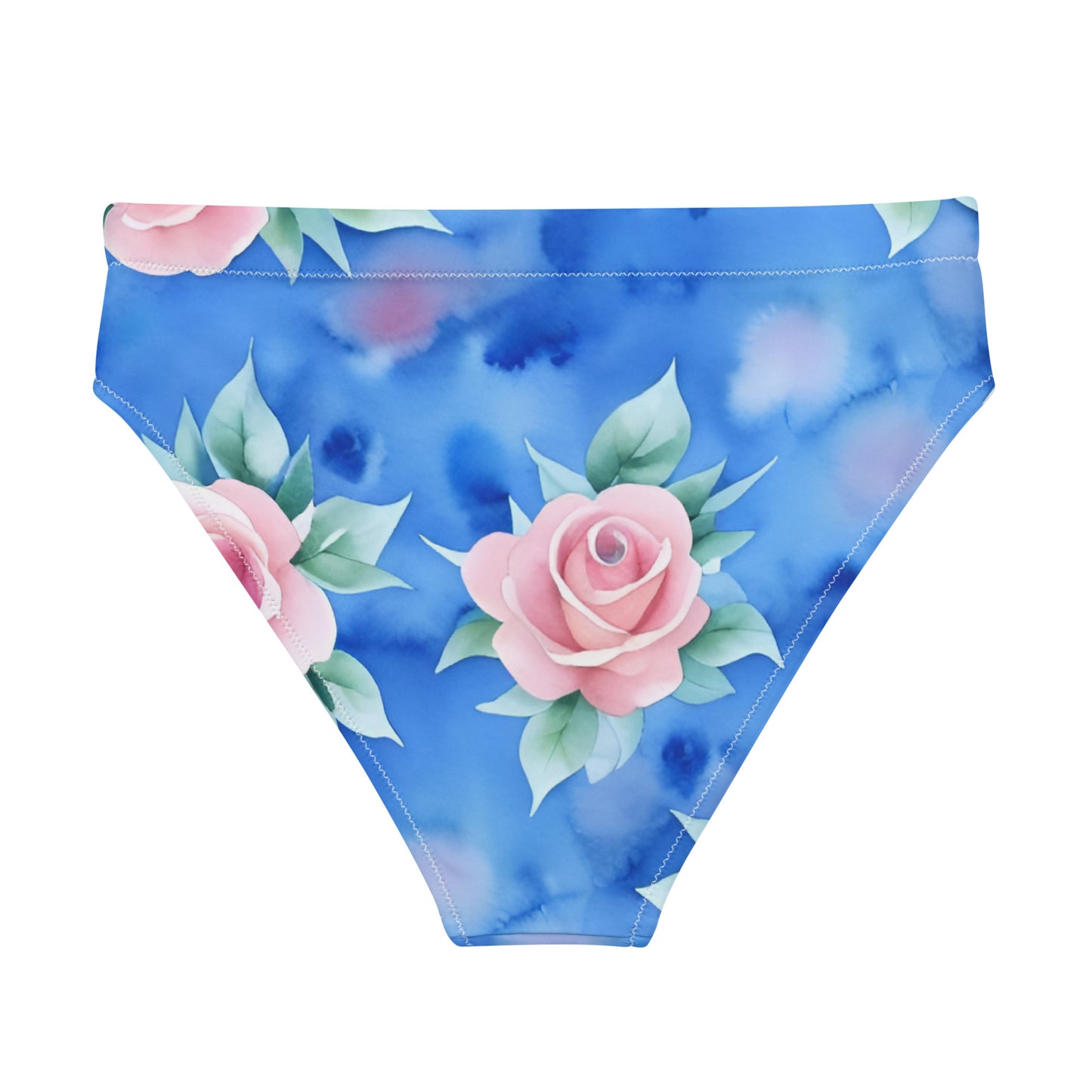 Recycled high-waisted bikini bottom