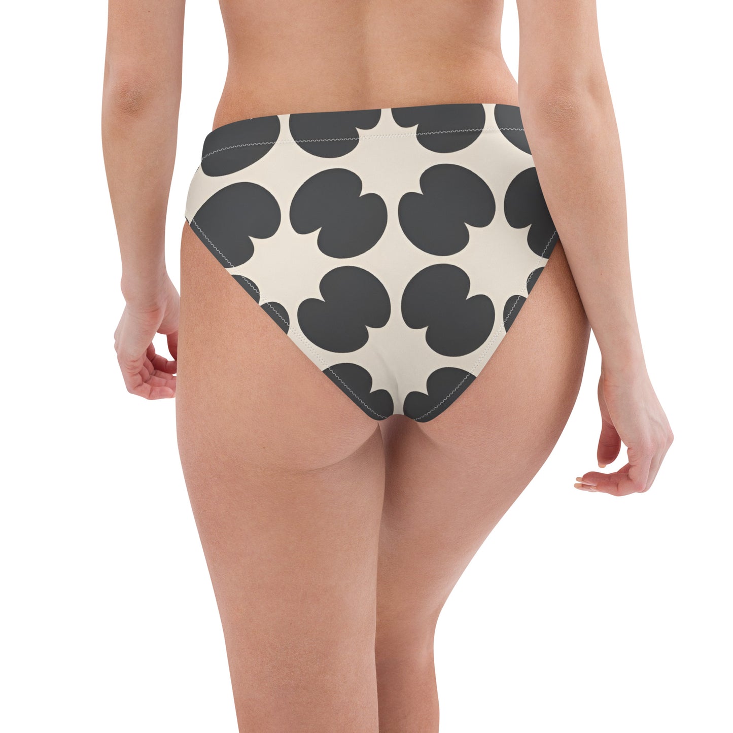 Recycled high-waisted bikini bottom