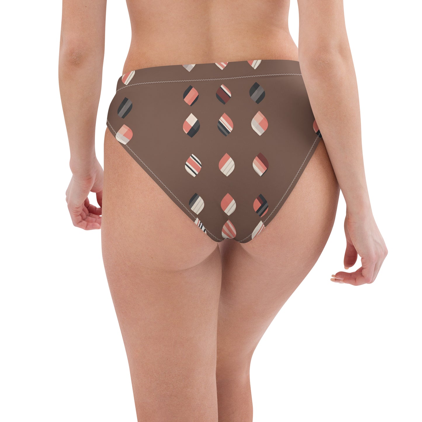 Recycled high-waisted bikini bottom