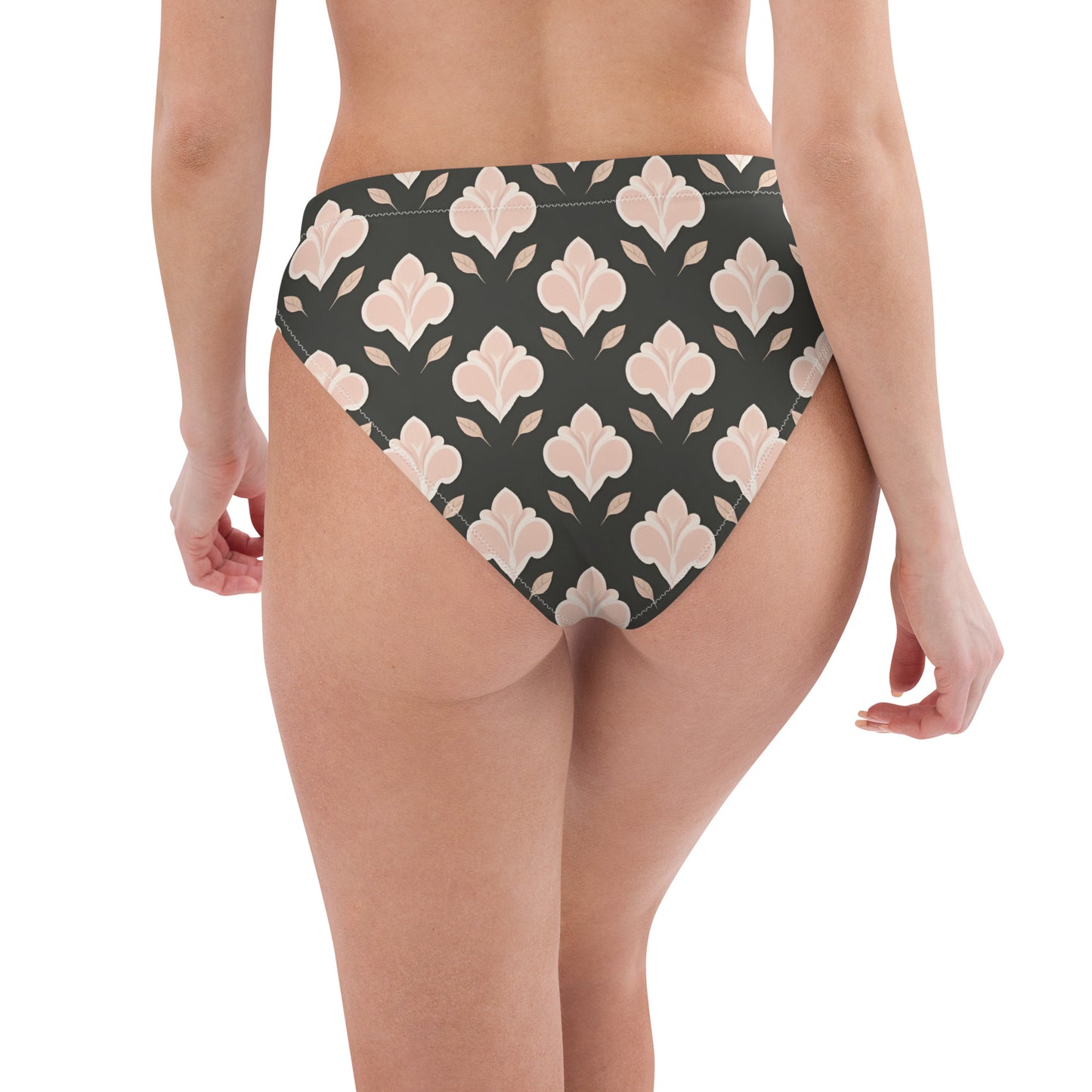 Recycled high-waisted bikini bottom