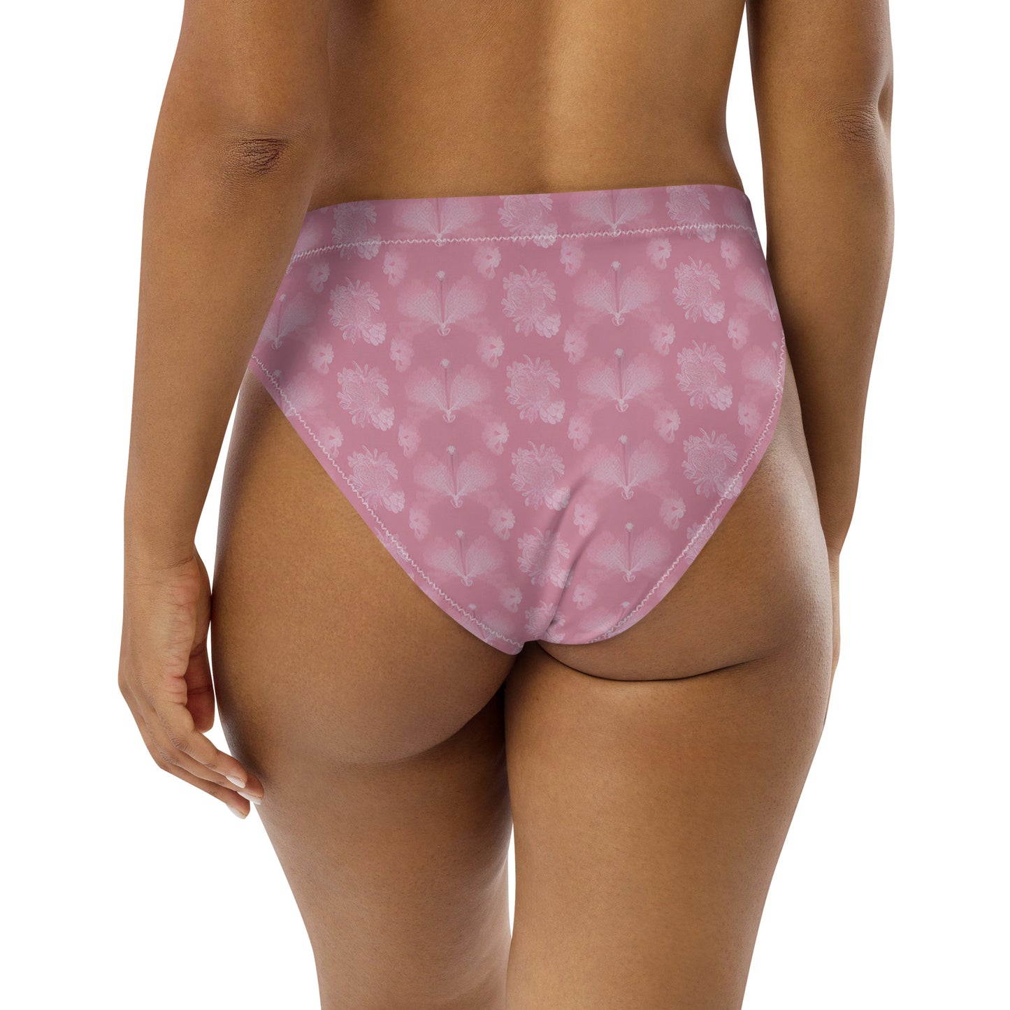 Recycled high-waisted bikini bottom