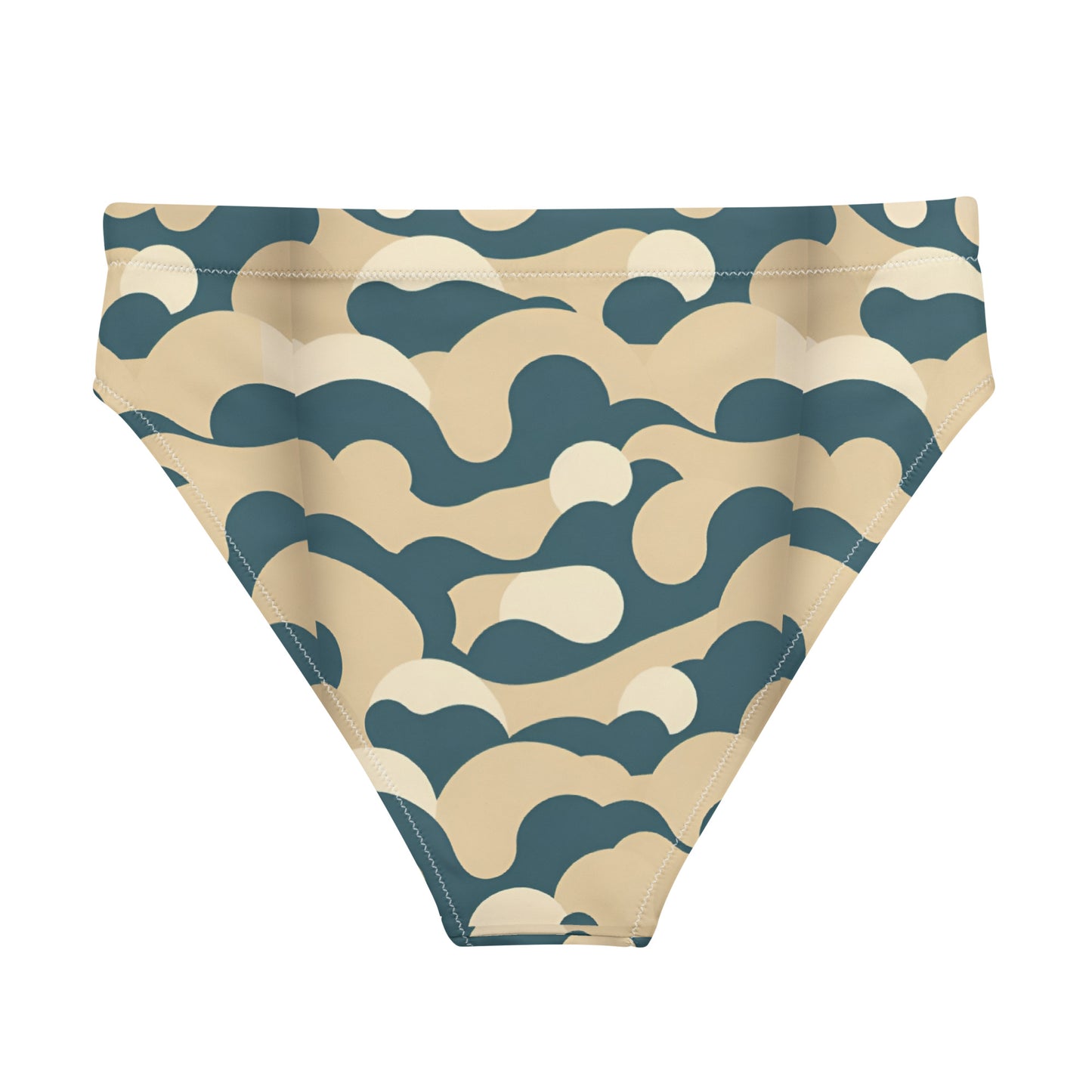 Recycled high-waisted bikini bottom