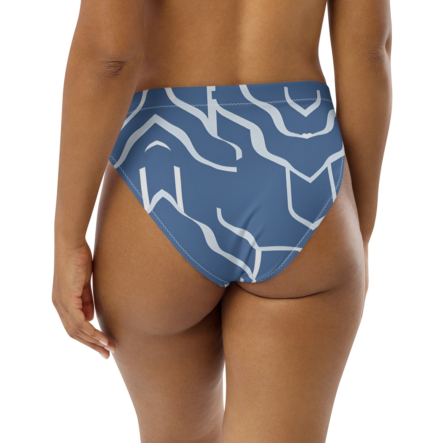 Recycled high-waisted bikini bottom