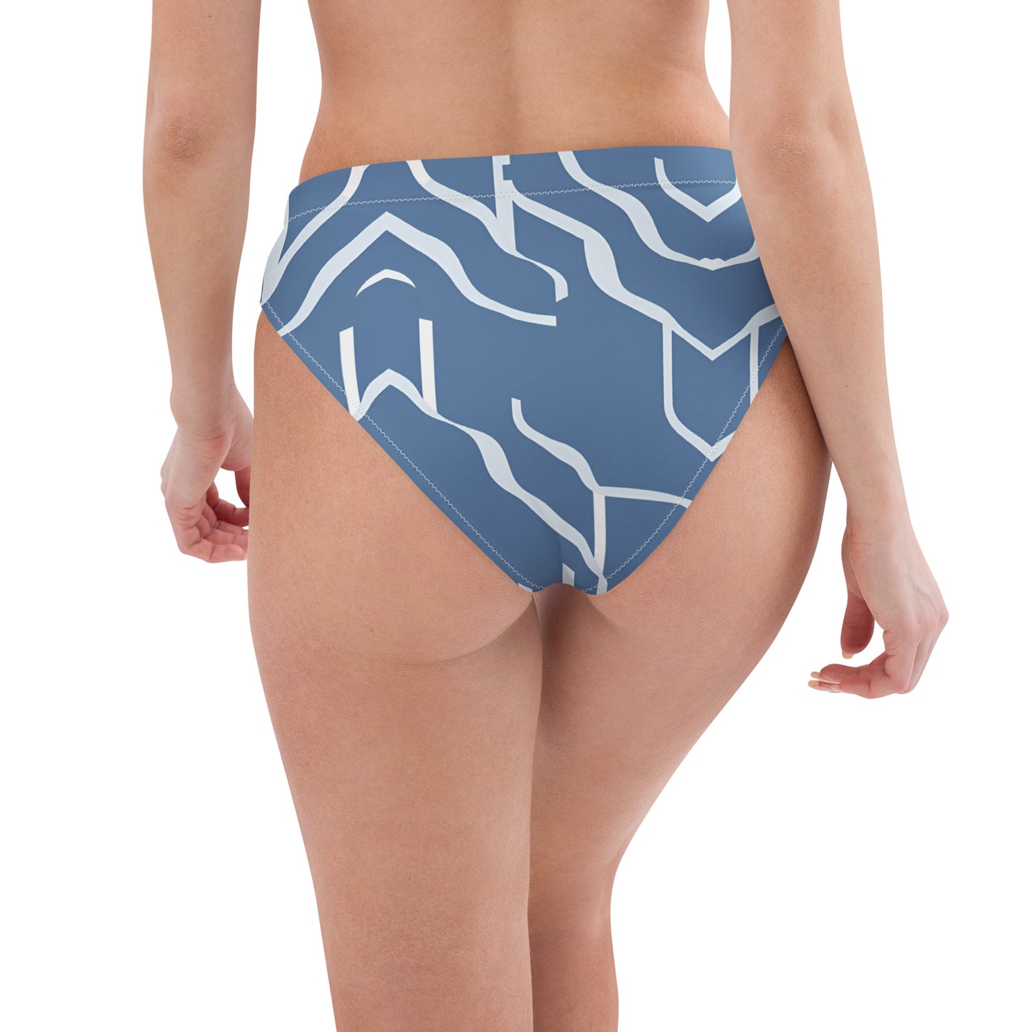 Recycled high-waisted bikini bottom