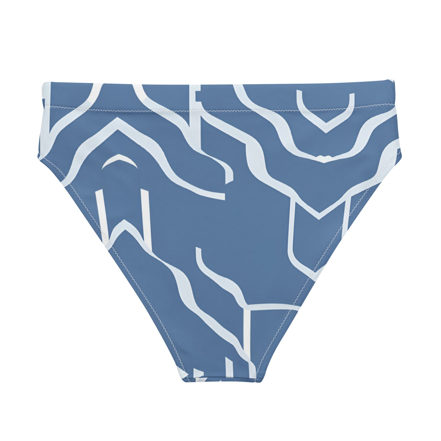 Recycled high-waisted bikini bottom