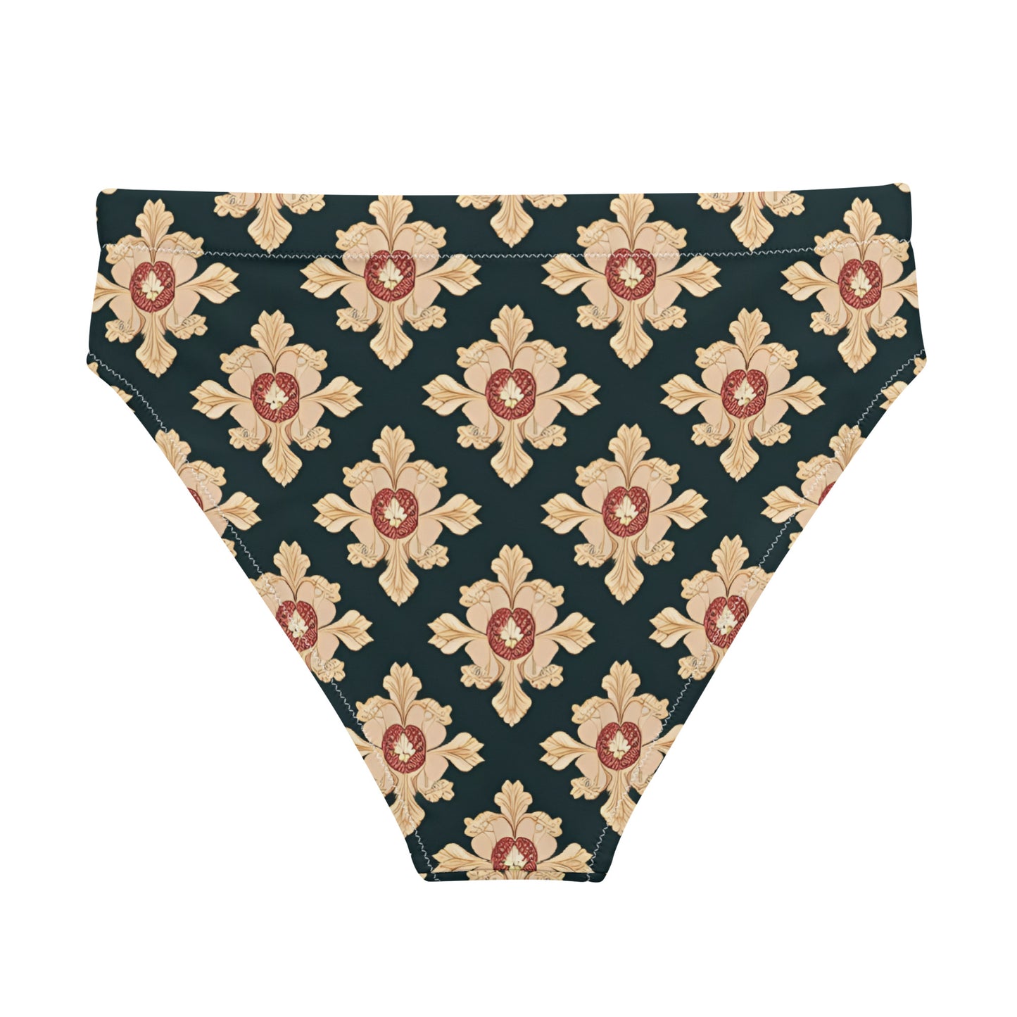 Recycled high-waisted bikini bottom