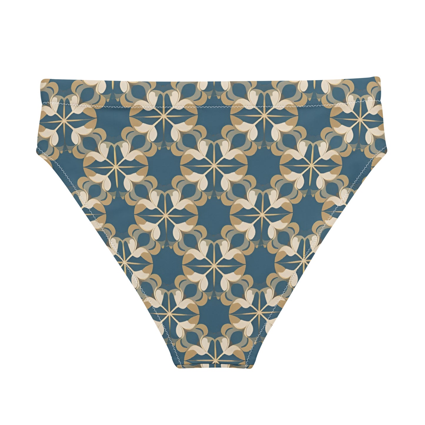 Recycled high-waisted bikini bottom