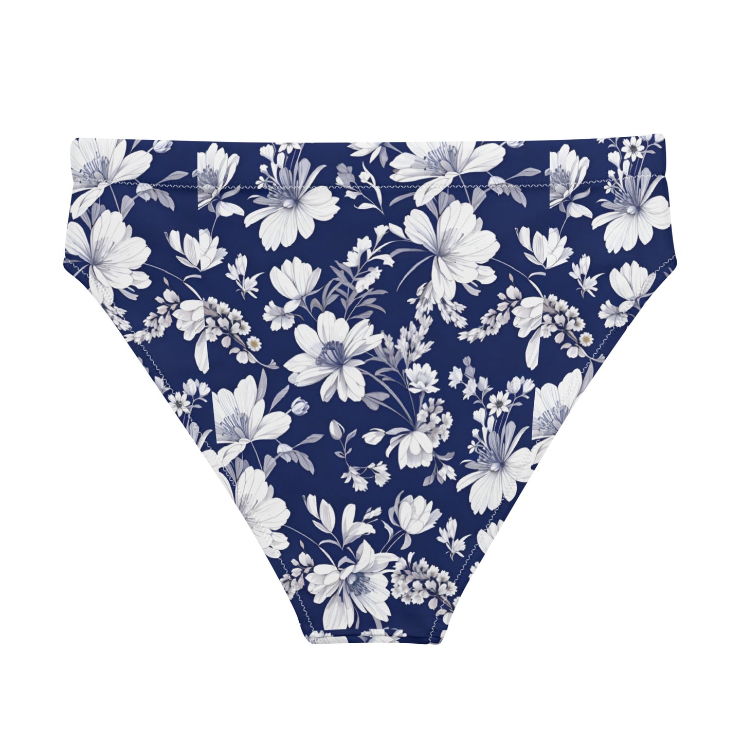 Recycled high-waisted bikini bottom