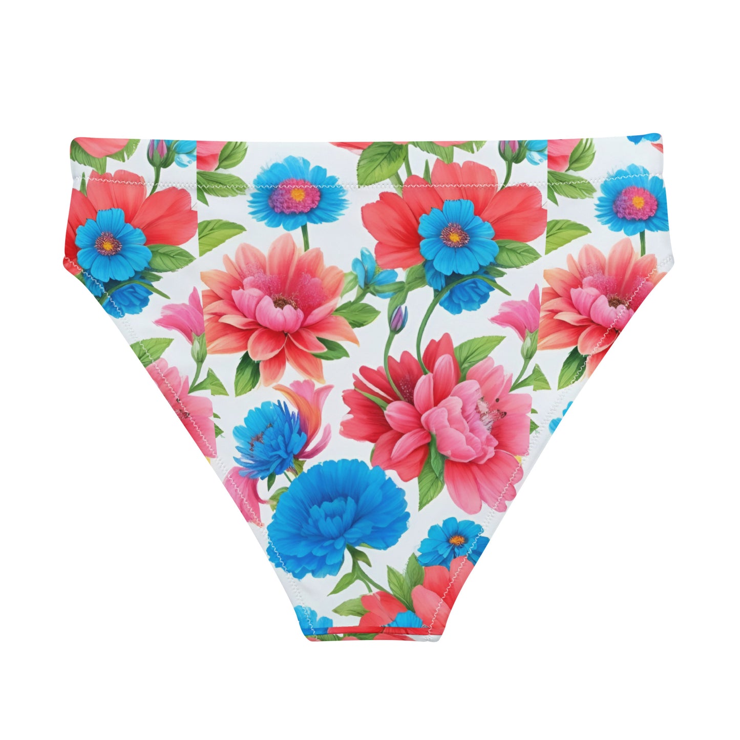 Recycled high-waisted bikini bottom