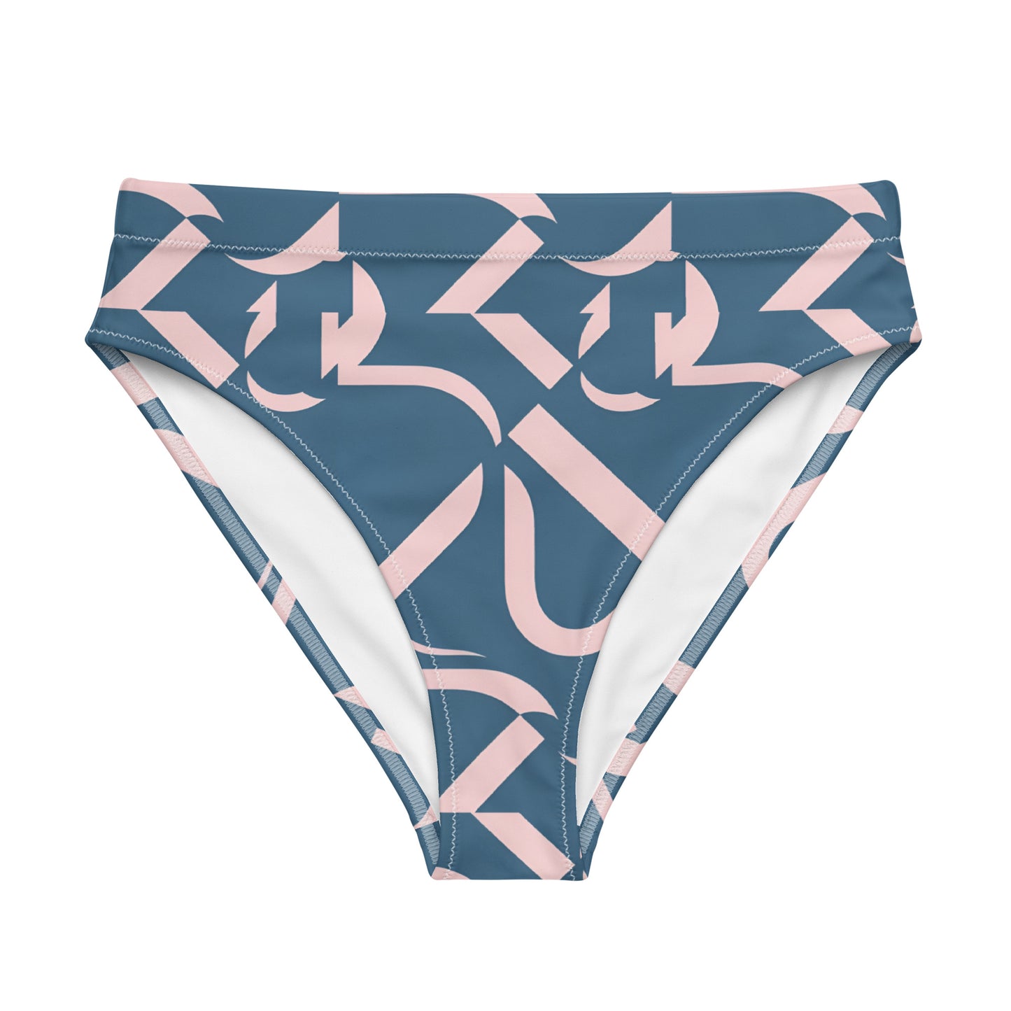 Recycled high-waisted bikini bottom