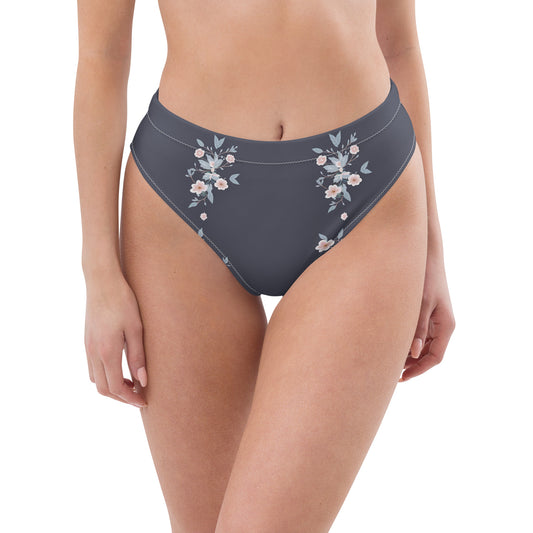 Recycled high-waisted bikini bottom