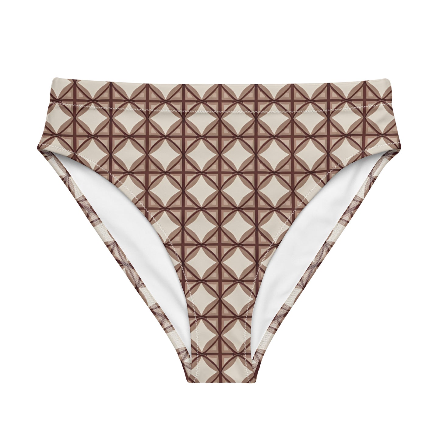 Recycled high-waisted bikini bottom