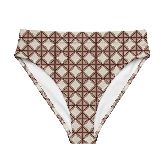 Recycled high-waisted bikini bottom