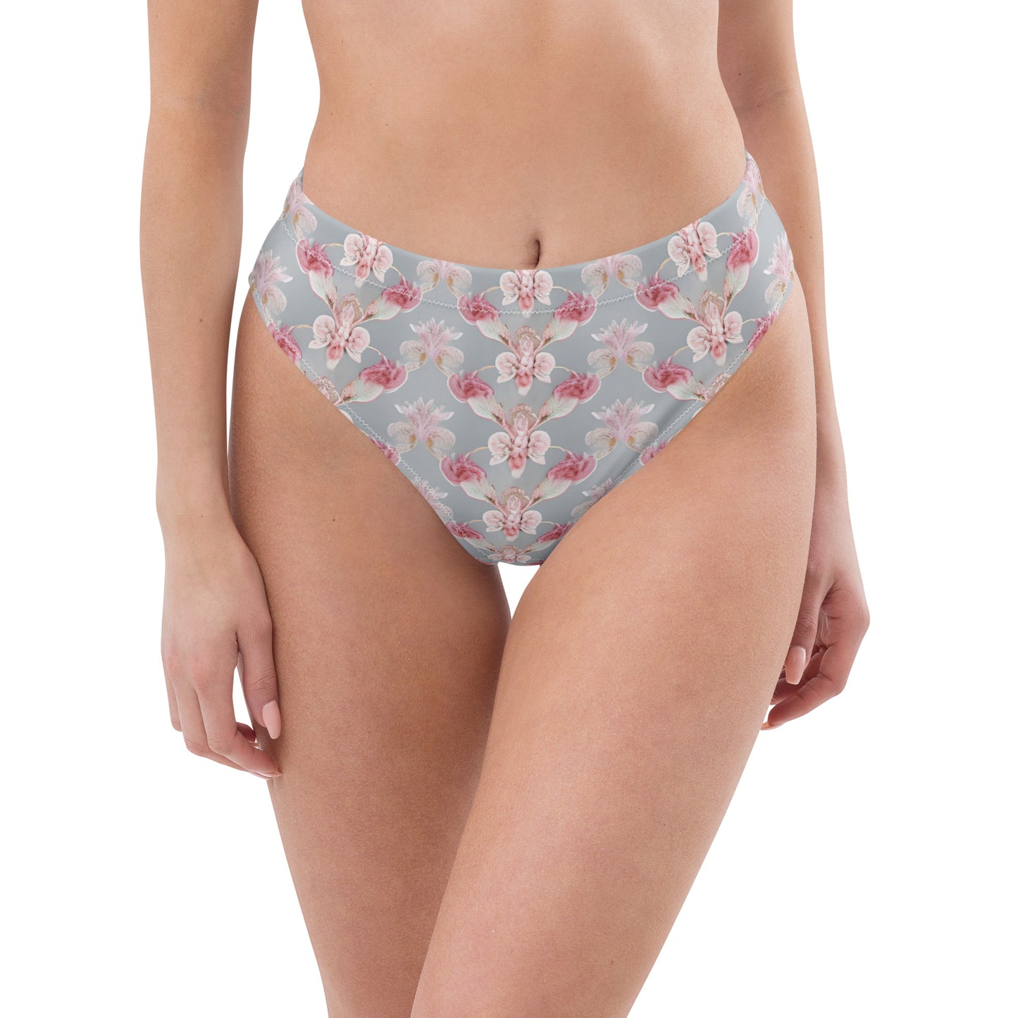 Recycled high-waisted bikini bottom