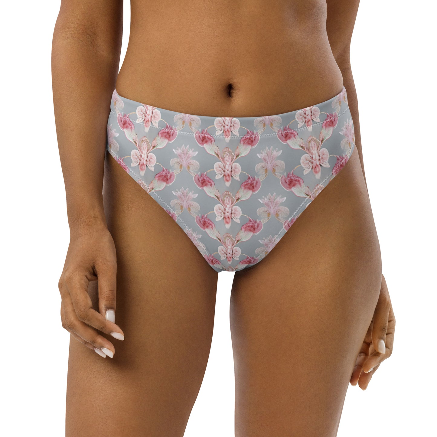 Recycled high-waisted bikini bottom