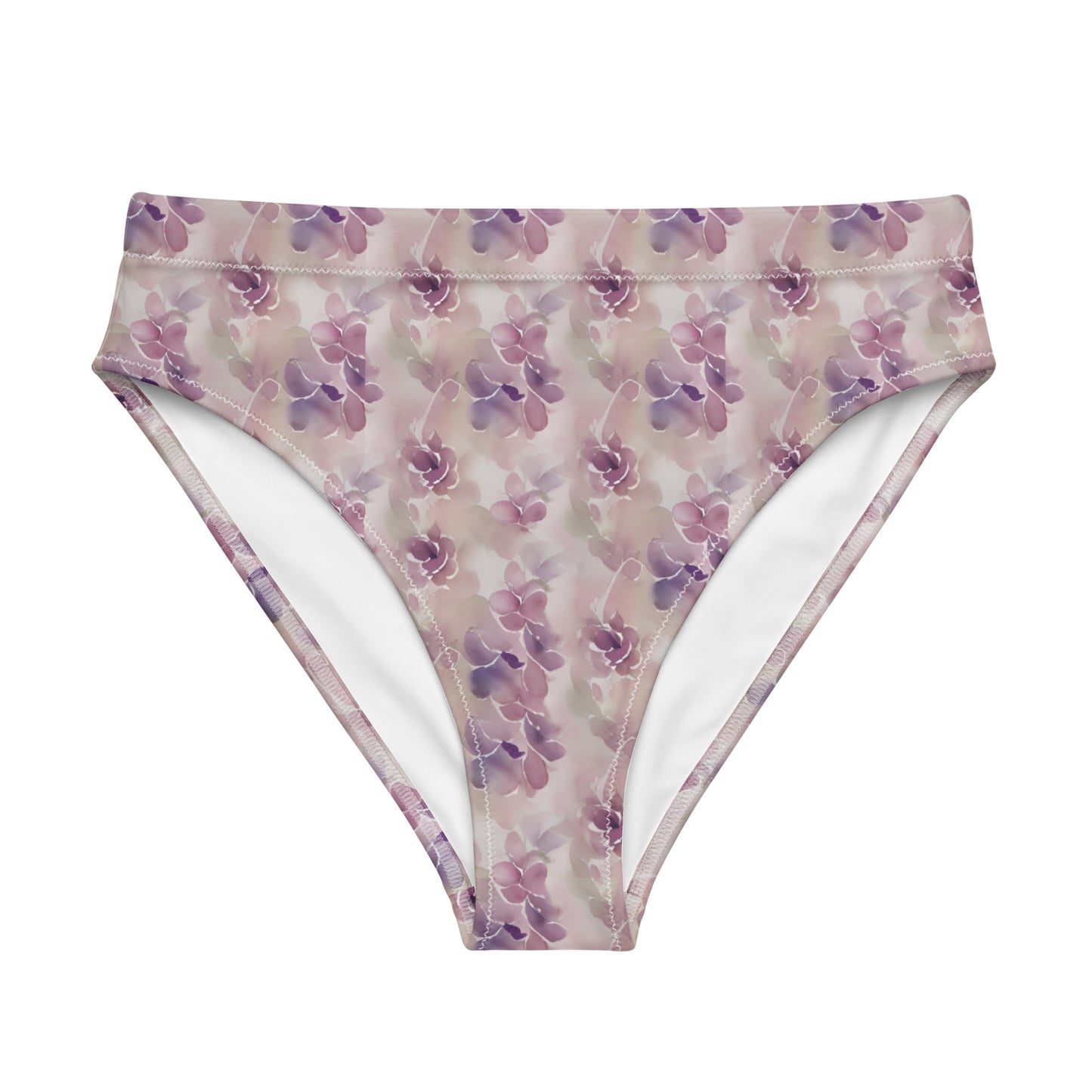 Recycled high-waisted bikini bottom