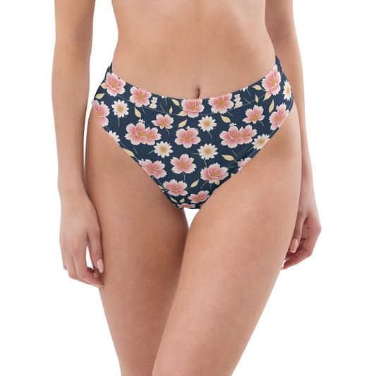 Recycled high-waisted bikini bottom