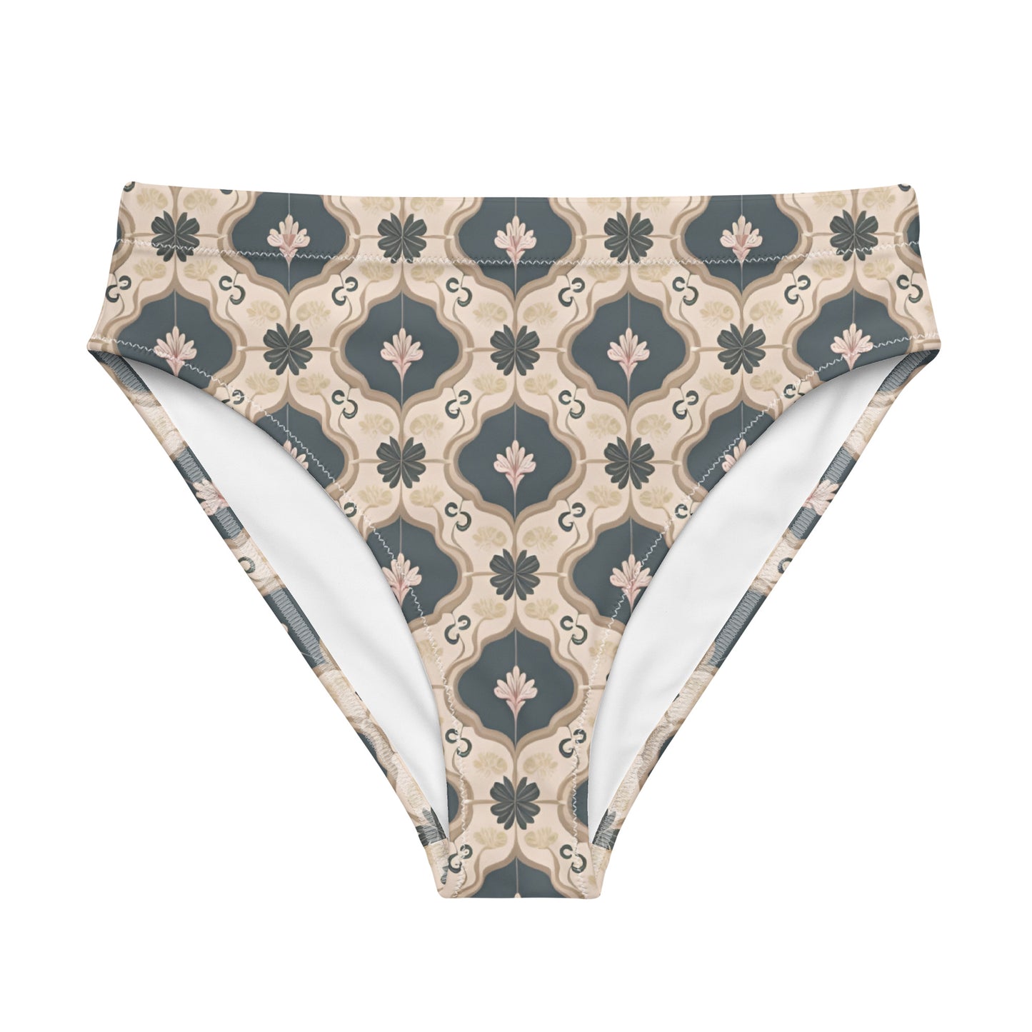 Recycled high-waisted bikini bottom