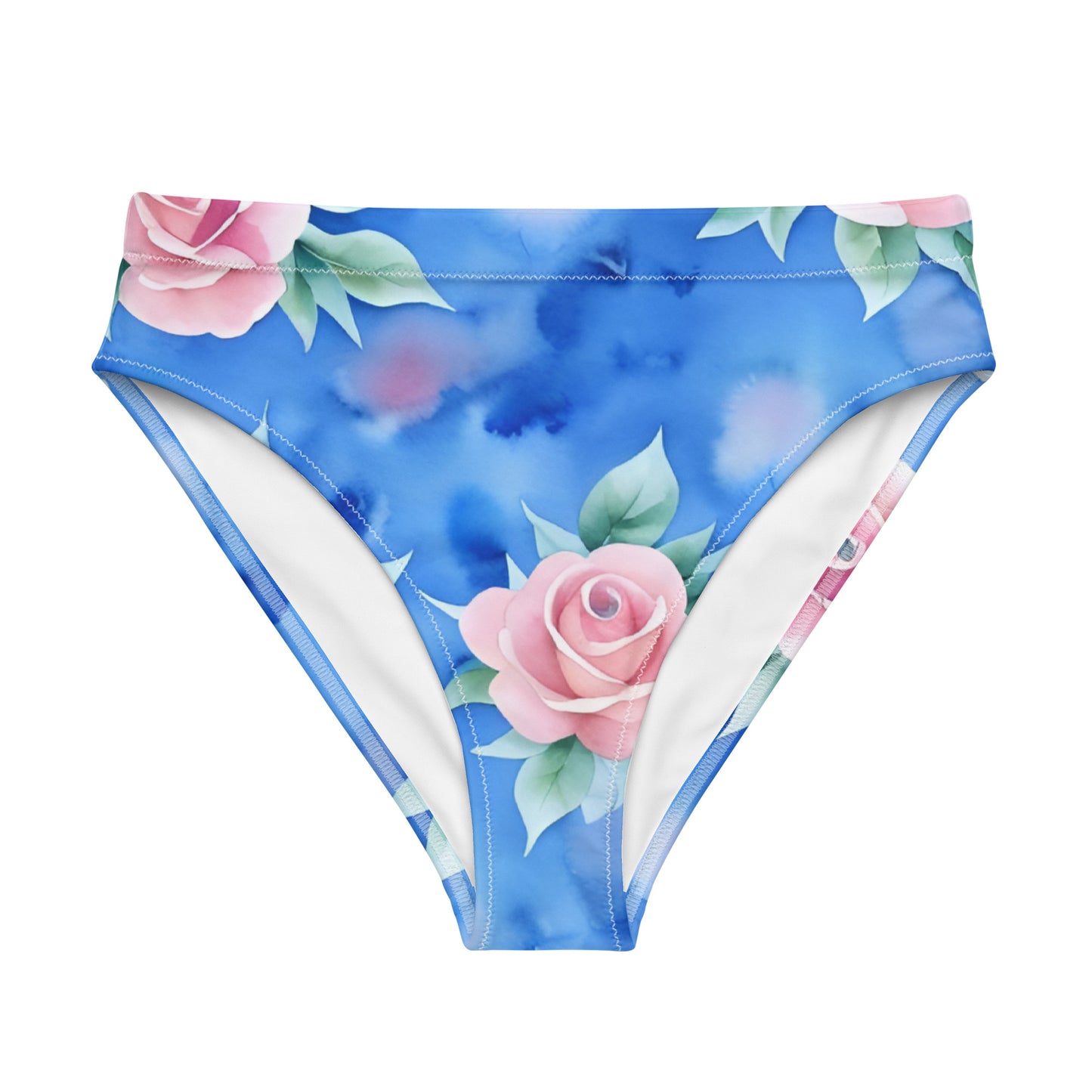 Recycled high-waisted bikini bottom