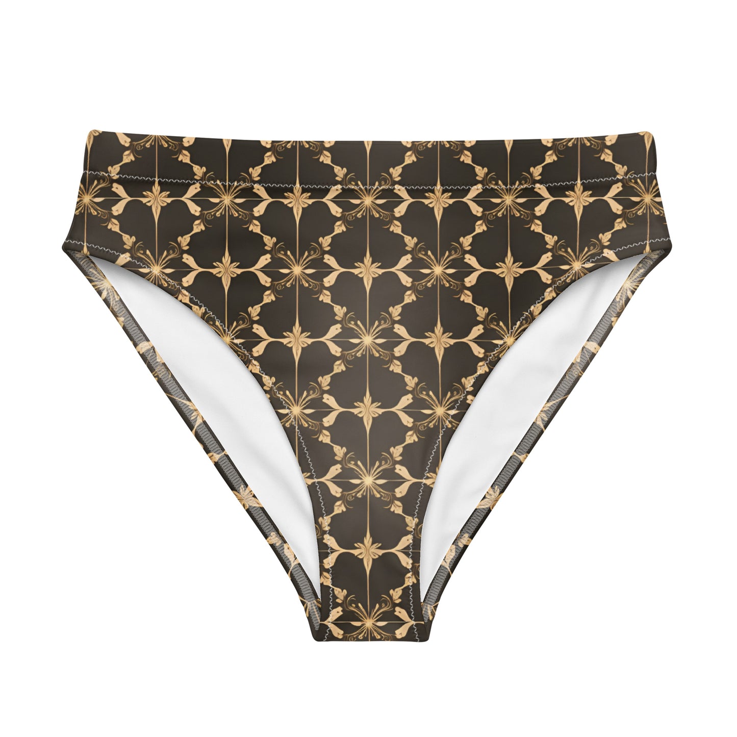 Recycled high-waisted bikini bottom