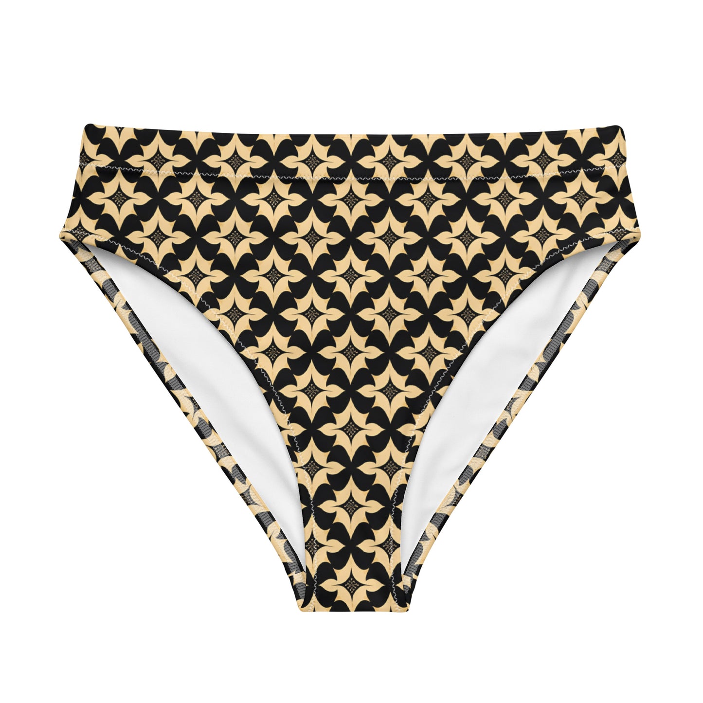 Recycled high-waisted bikini bottom