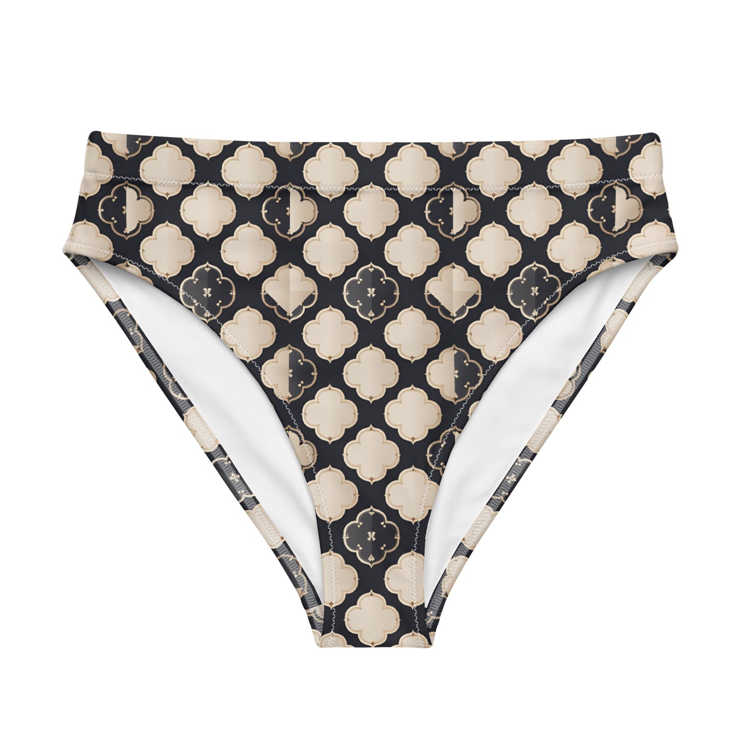 Recycled high-waisted bikini bottom