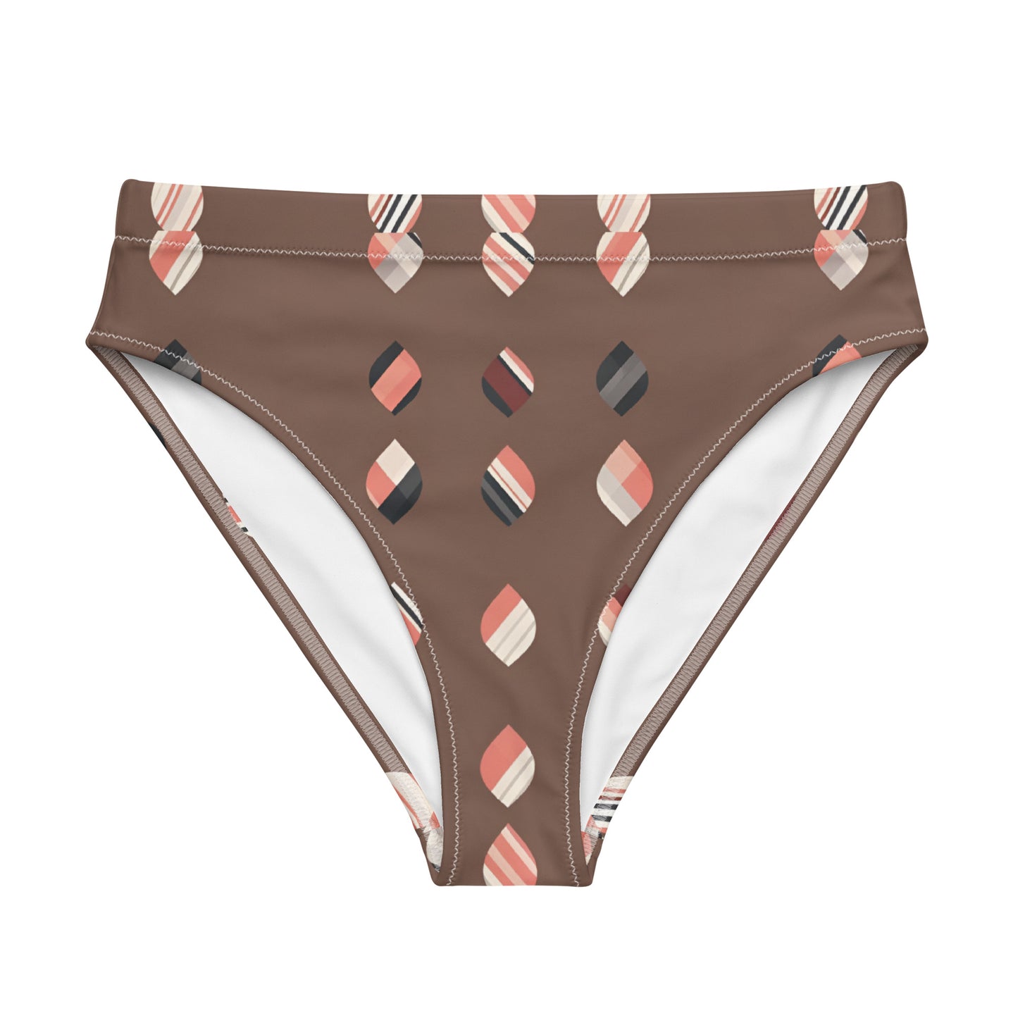 Recycled high-waisted bikini bottom