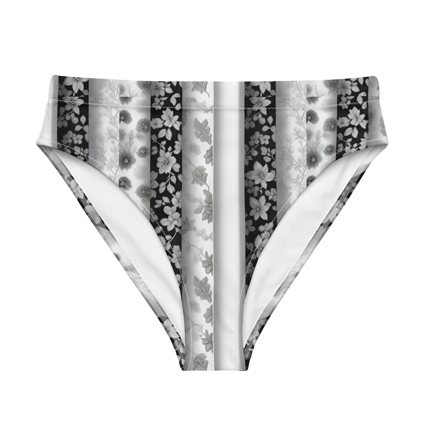 Recycled high-waisted bikini bottom